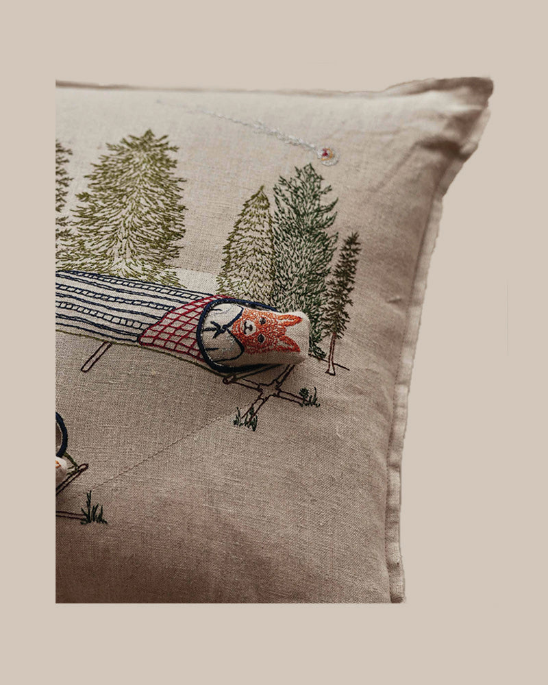 Bonfire Stargazing Pillow Cover & Insert
