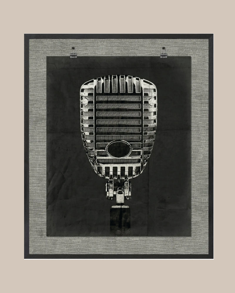 Vintage Microphone Art