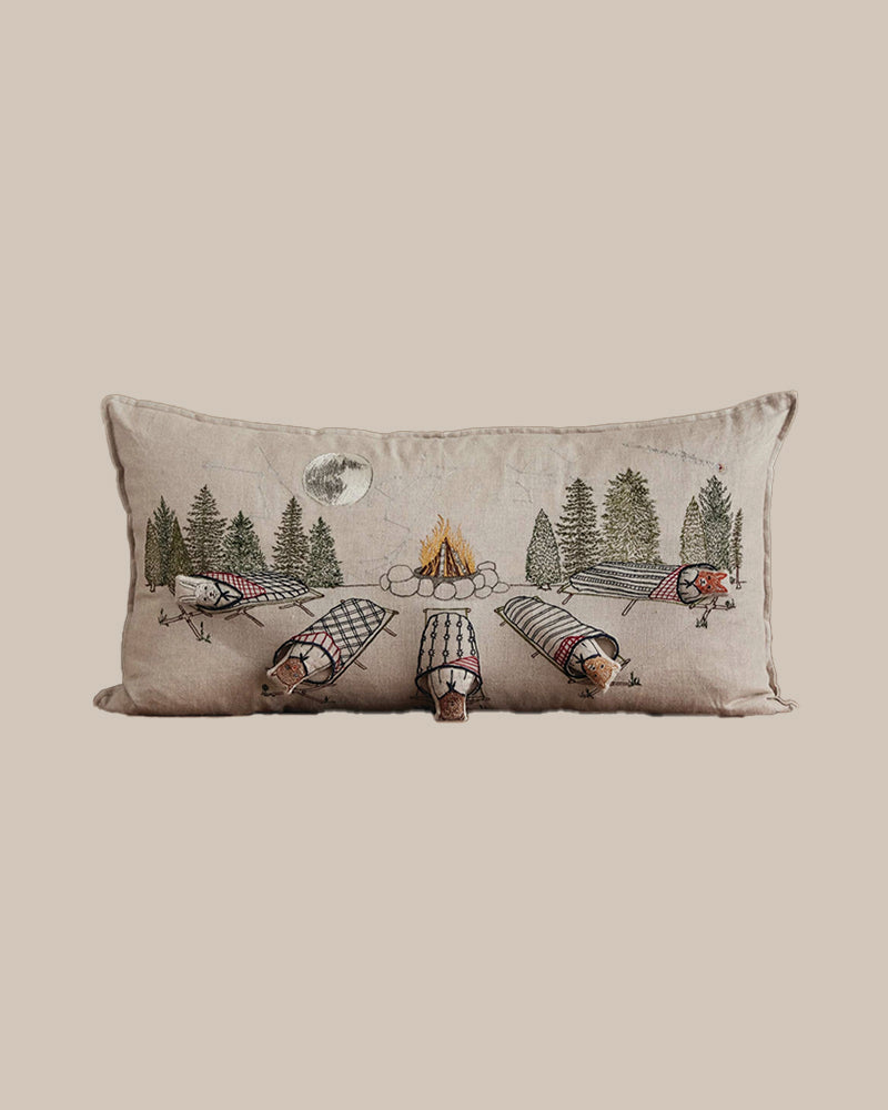 Bonfire Stargazing Pillow Cover & Insert
