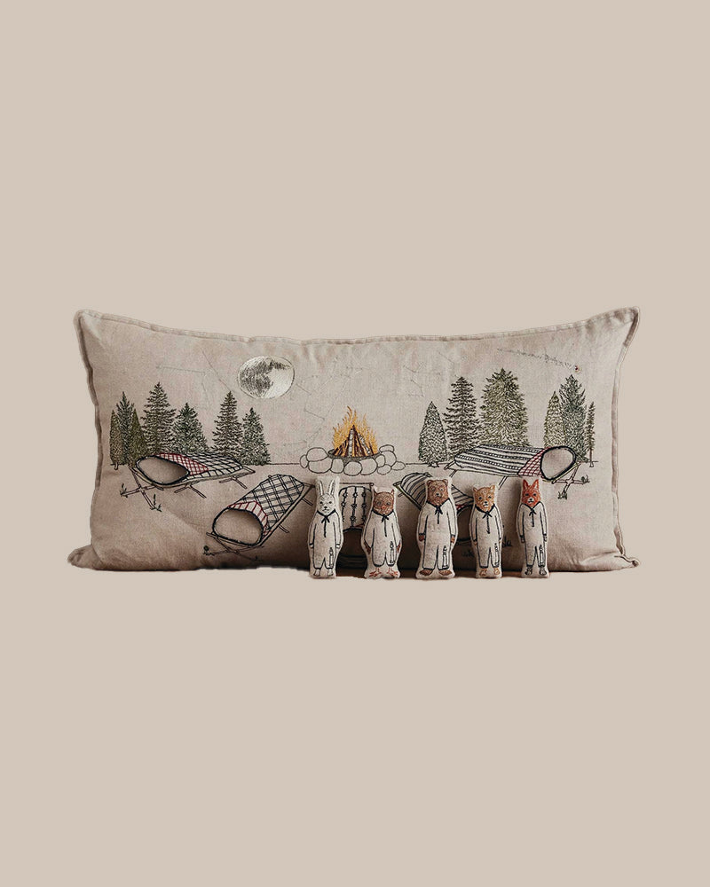 Bonfire Stargazing Pillow Cover & Insert