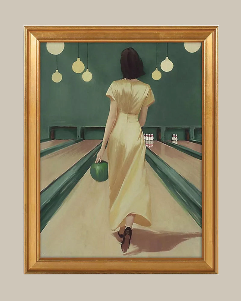Vintage Bowling Art